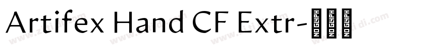 Artifex Hand CF Extr字体转换